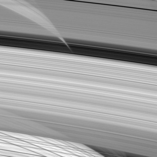 Cassini spacecraft image of Saturn's rings
