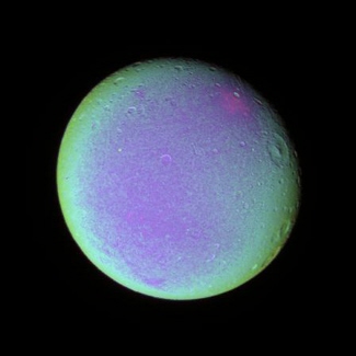 False color image of Saturn