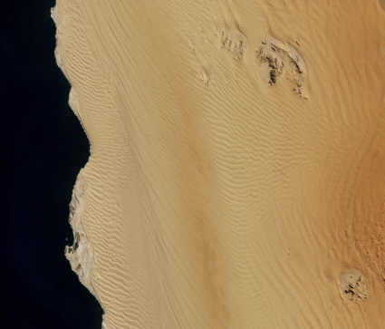 Landsat 8 image of the Namib Sand Sea