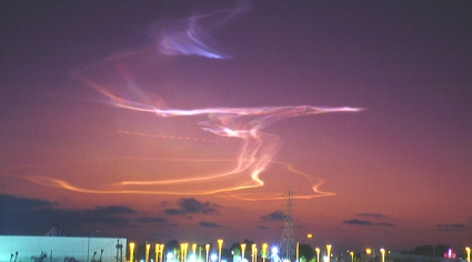 Twilight Effect from a Vandenberg AFB rocket launch