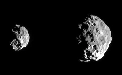 Cassini spacecraft image of Saturn's moon Phoebe