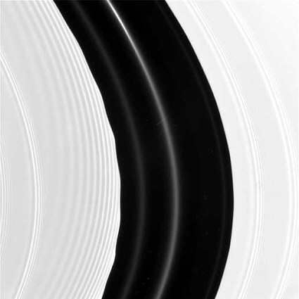 Cassini spacecraft image of Saturn's rings