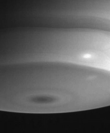 Cassini spacecraft image of Saturn's south pole