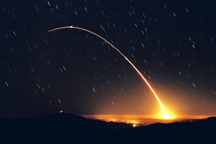 Minuteman III ICBM test launch from Vandenberg AFB