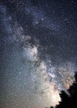 Time exposure photo of the Milky Way