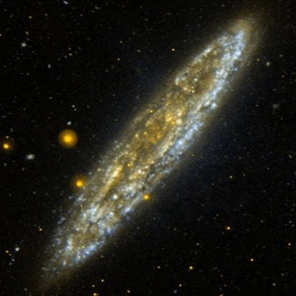 GALEX image of the Silver Dollar galaxy, NGC253