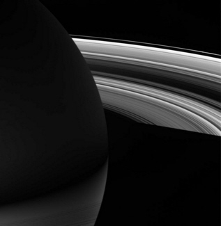 Cassini spacecraft image of Saturn and its rings