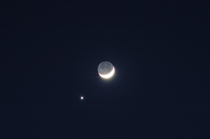 Conjunction of the Moon and Venus