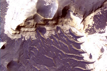Mars Reconnaissance Orbiter spacecraft image of Holden Crater