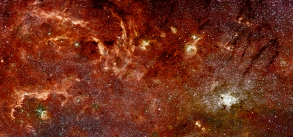 Infrared view of the center of the Milky Way