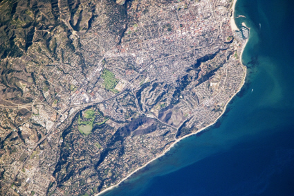 Photo of Santa Barbara from the International Space Station