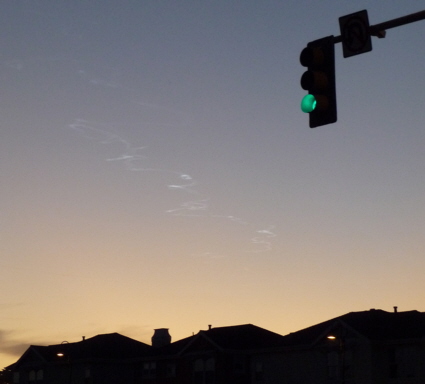 Meteor smoke trail