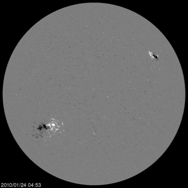 SOHO spacecraft image of the Sun