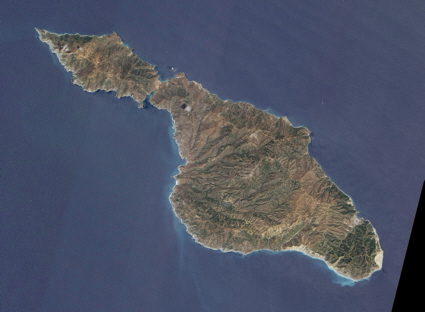 EO-1 spacecraft image of Santa Catalina island