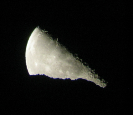 Moonrise behind Chuckwalla Mountain