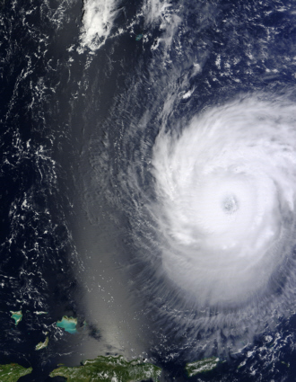 Terra spacecraft image of Hurricane Katia