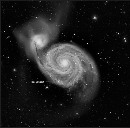 Epoxi spacecraft image of M-51 Whirlpool Galaxy
