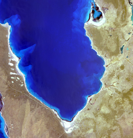 Terra spacecraft view of Shark Bay, Australia
