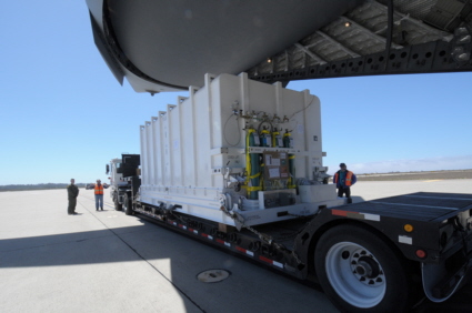 DMSP F19 satellite arrives at Vandenberg AFB