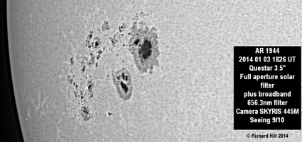 Sun Active Region 1944