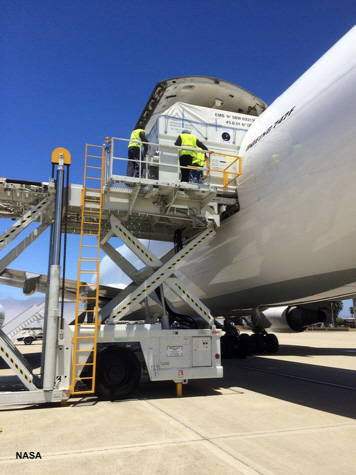 Jason-3 arrives at Vandenberg AFB