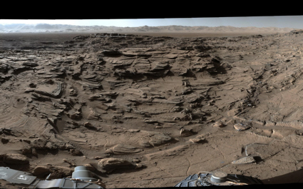 Rugged Mars plateau