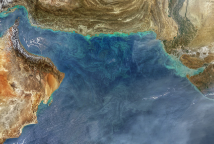 Aqua satellite image of the Arabian Sea