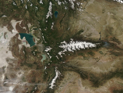 Utah from space