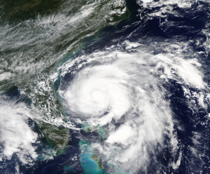 Hurricane Humberto from space