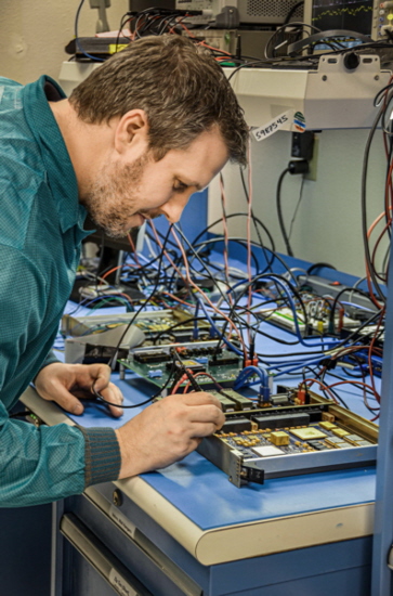 Satellite test defense test assembly