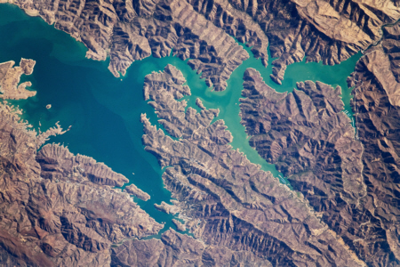 Lake Berryessa from space