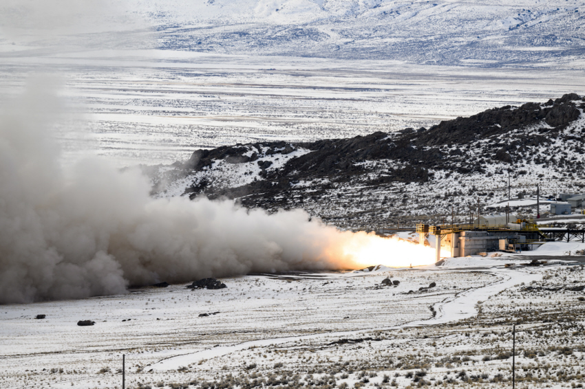 Sentinel rocket motor test