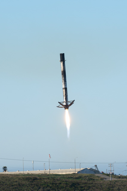 Falcon 9 first stage landing