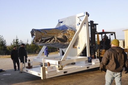 IRIS spacecraft arrives at Vandenberg AFB
