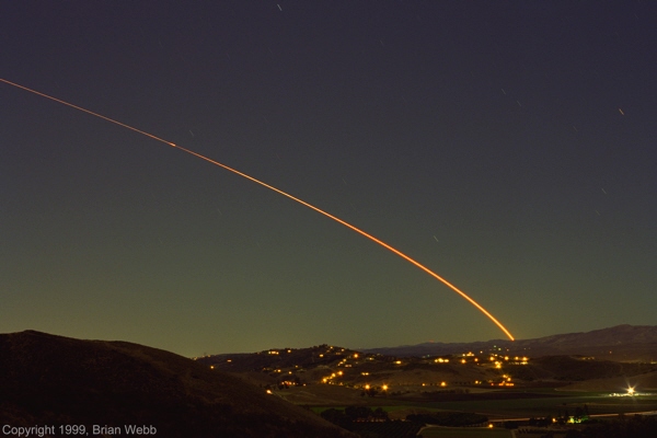 Taurus rocket / ACRIMSAT / KOMPSAT launch photo